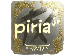 Sticker | piriajr (Gold) | Austin 2025