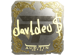 Sticker | dav1deuS (Gold) | Austin 2025