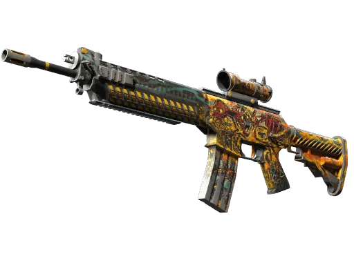 StatTrak™ SG 553 | Colony IV (Well-Worn)