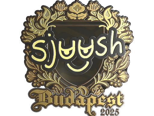 Sticker | sjuush (Gold) | Budapest 2025