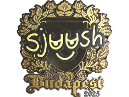 Sticker | sjuush (Gold) | Budapest 2025