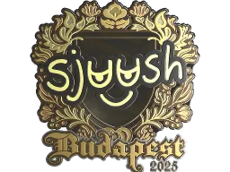 Sticker | sjuush (Gold) | Budapest 2025
