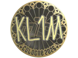 Sticker | kl1m (Gold) | Cologne 2026