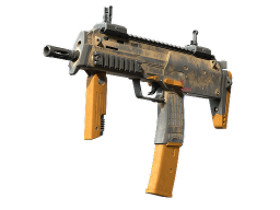 MP7 | Short Ochre (Battle-Scarred)