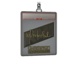Sticker Slab | w0nderful (Gold, Champion) | Copenhagen 2024
