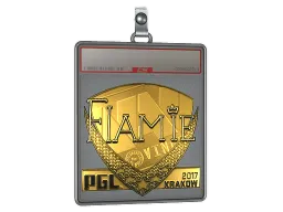 Sticker Slab | flamie (Gold) | Krakow 2017
