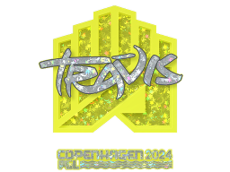 Sticker | TRAVIS (Glitter) | Copenhagen 2024