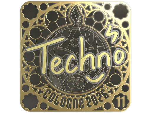 Sticker | Techno4K (Gold, Ranked) | Cologne 2026
