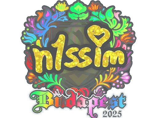 Sticker | n1ssim (Holo) | Budapest 2025