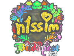 Sticker | n1ssim (Holo) | Budapest 2025