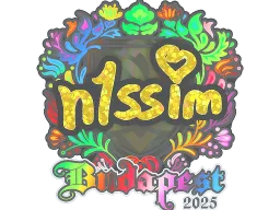 Sticker | n1ssim (Holo) | Budapest 2025