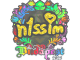 Sticker | n1ssim (Holo) | Budapest 2025