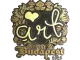 Sticker | arT (Gold) | Budapest 2025 CS2 skin