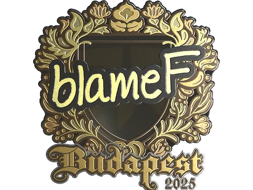 Sticker | blameF (Gold) | Budapest 2025