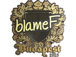 Sticker | blameF (Gold) | Budapest 2025
