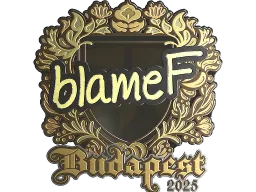Sticker | blameF (Gold) | Budapest 2025