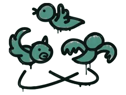 Sealed Graffiti | Dizzy (Frog Green)