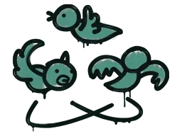 Sealed Graffiti | Dizzy (Frog Green)