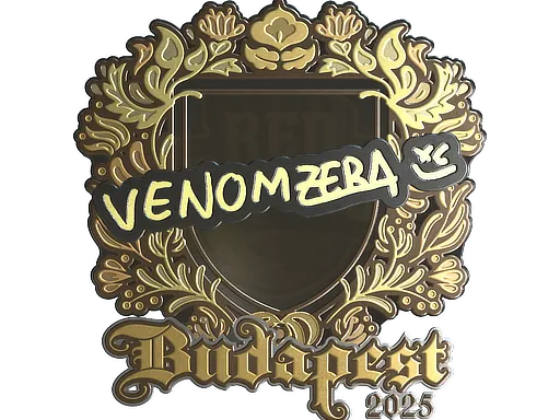 Sticker | venomzera (Gold) | Budapest 2025