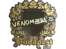 Sticker | venomzera (Gold) | Budapest 2025