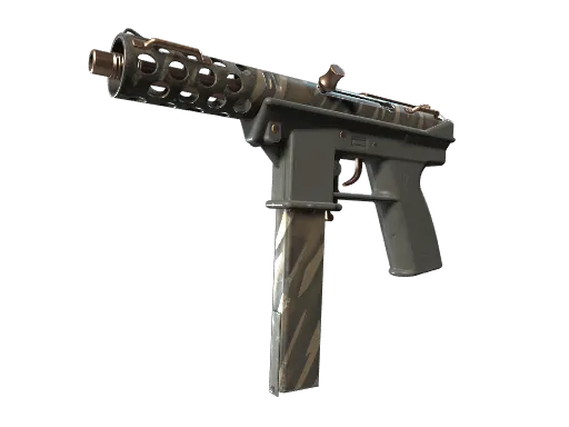 Tec-9 | Tiger Stencil (Well-Worn)