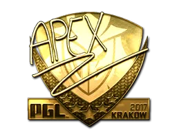 Sticker | apEX (Gold) | Krakow 2017