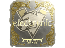 Sticker | electronic (Gold) | Austin 2025