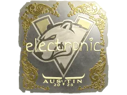 Sticker | electronic (Gold) | Austin 2025