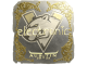 Sticker | electronic (Gold) | Austin 2025
