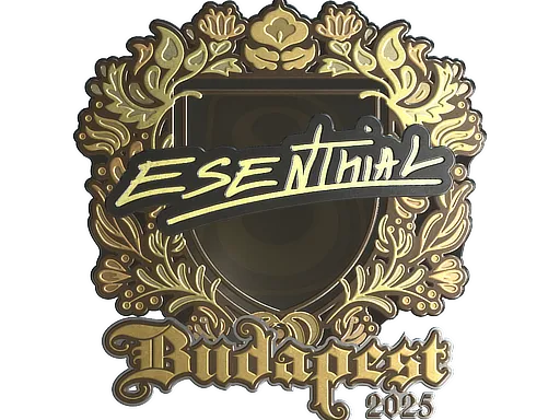 Sticker | esenthial (Gold) | Budapest 2025