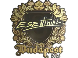 Sticker | esenthial (Gold) | Budapest 2025