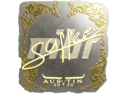 Sticker | saffee (Gold) | Austin 2025