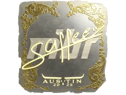 Sticker | saffee (Gold) | Austin 2025
