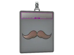 Sticker Slab | Mustachio (Foil)