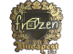 Sticker | frozen (Gold) | Budapest 2025