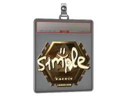 Sticker Slab | s1mple (Gold) | London 2018