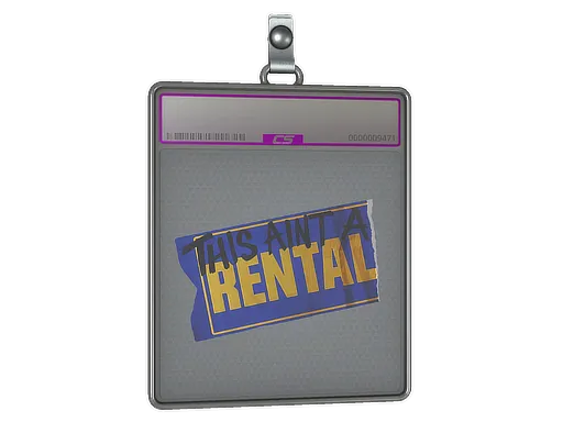 Sticker Slab | Ain't A Rental (Foil)