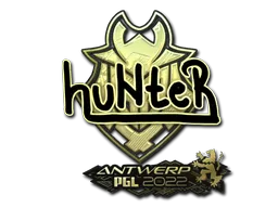 Sticker | huNter (Gold) | Antwerp 2022