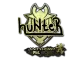 Sticker | huNter (Gold) | Antwerp 2022 CS2 skin