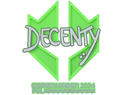 Sticker | decenty | Copenhagen 2024