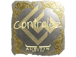 Sticker | controlez (Gold) | Austin 2025