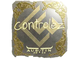 Sticker | controlez (Gold) | Austin 2025