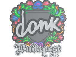 Sticker | donk (Embroidered) | Budapest 2025