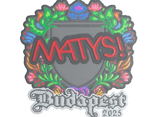 Sticker | MATYS (Embroidered) | Budapest 2025