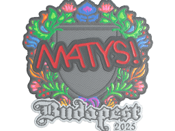 Sticker | MATYS (Embroidered) | Budapest 2025