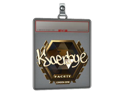 Sticker Slab | Kjaerbye (Gold) | London 2018