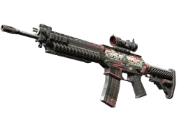 SG 553 | Cyberforce (Well-Worn)
