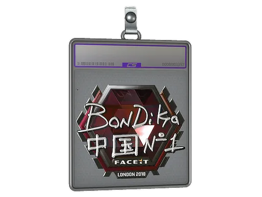Sticker Slab | bondik (Foil) | London 2018