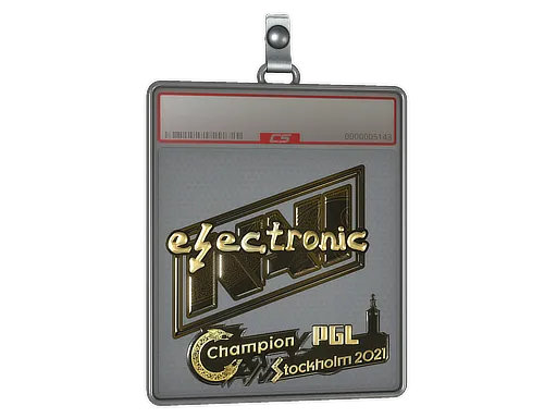 Sticker Slab | electroNic (Gold) | Stockholm 2021