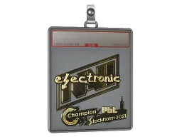 Sticker Slab | electroNic (Gold) | Stockholm 2021